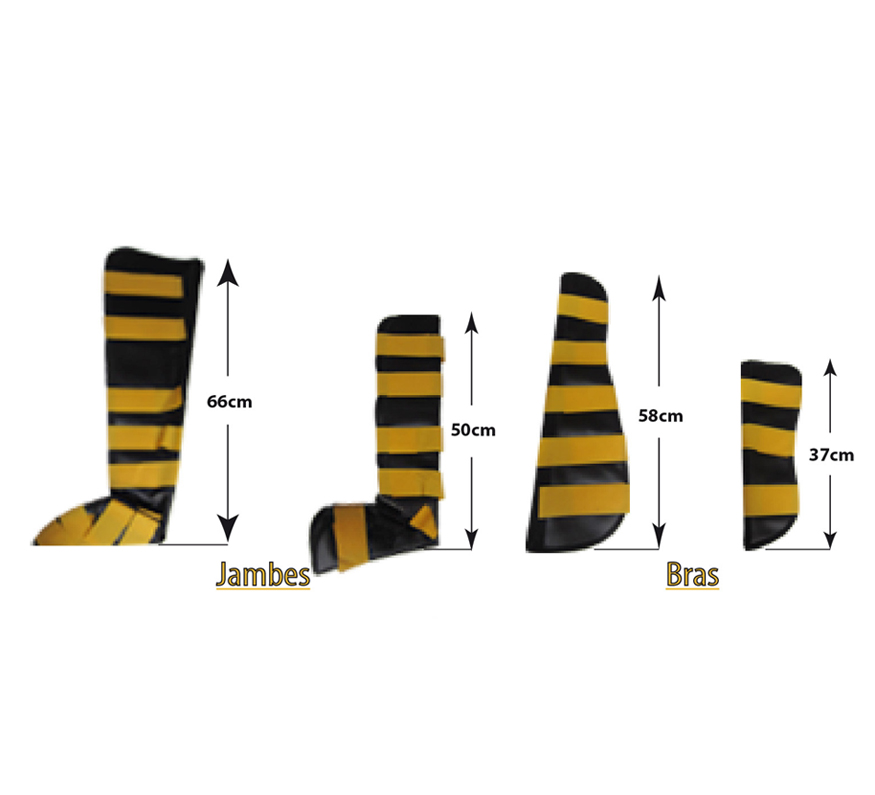 leather-immobilization-gutters-metal-splint-set-of-6-image